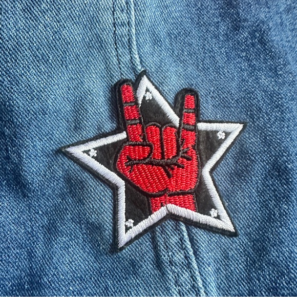 Custom Denim Vest 2XL Agnes Orindo with Rock ‘n Role Patches one of a kind - Picture 6 of 15
